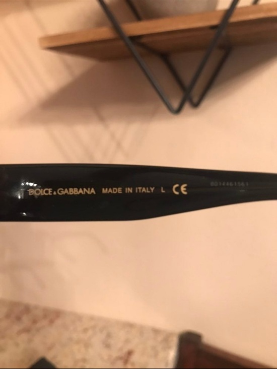 Dolce & Gabbana Black Sunglasses with White Polka Dot Frame main image 7